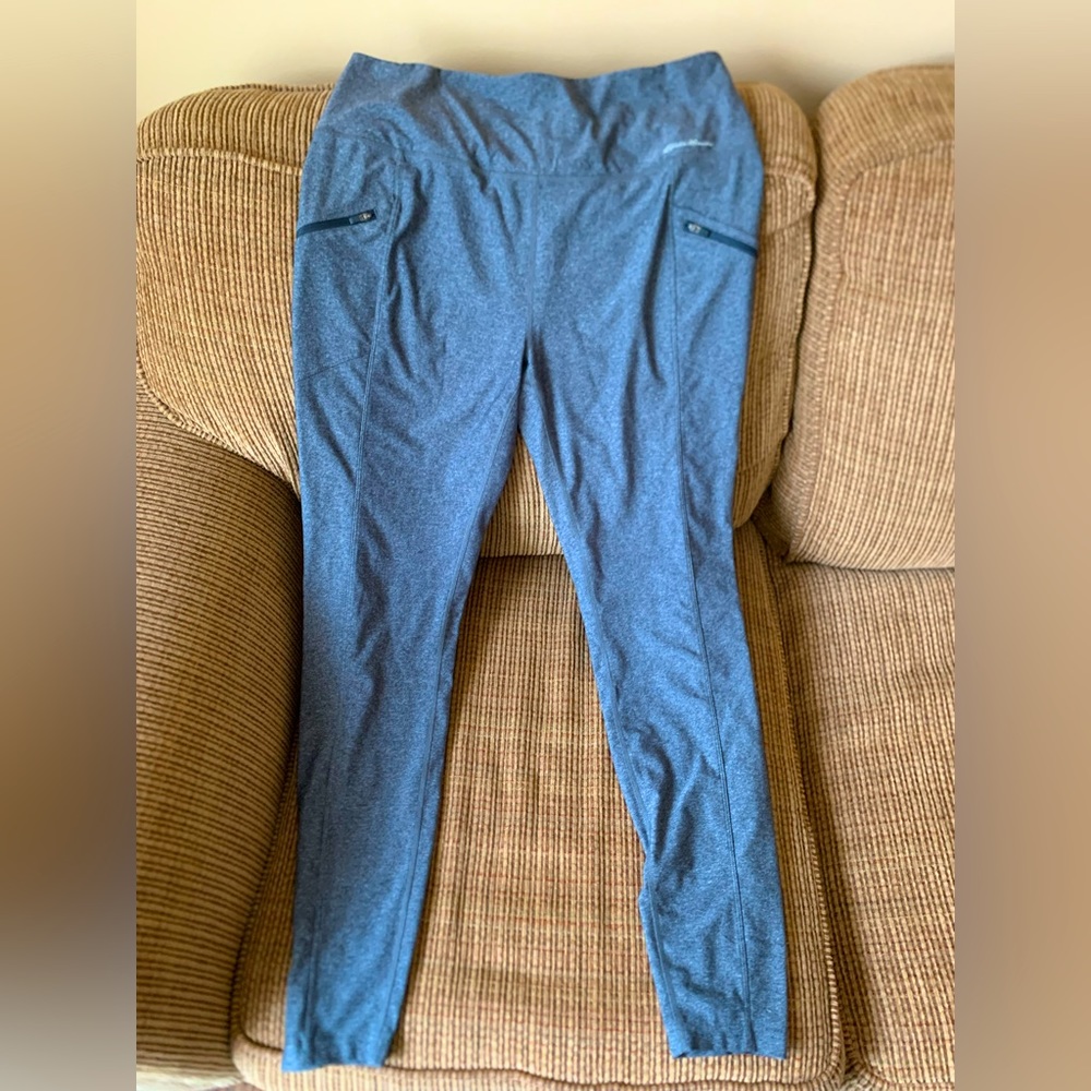 Eddie Bauer Women’s Gray Performance Leggings (Size L)